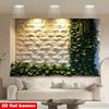 2D Flat Print Greenery Stone Wall Backdrop Nature Plant Background Cloth