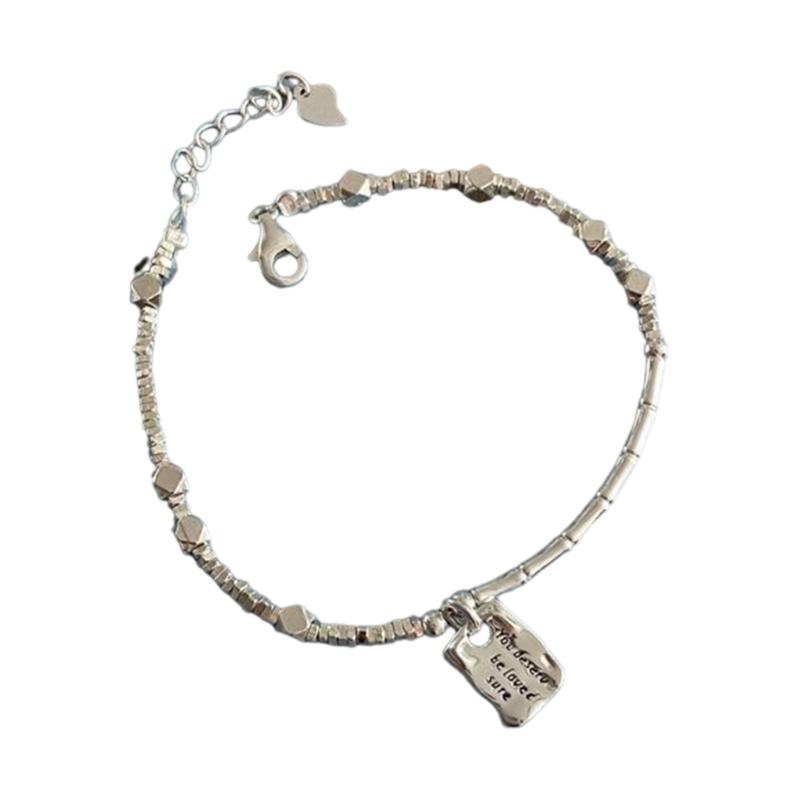 Fashionable Irregular Hand Chain Jewelry Accessory Bracelet with Love Heart Adjustable Clasp for Special Occasions