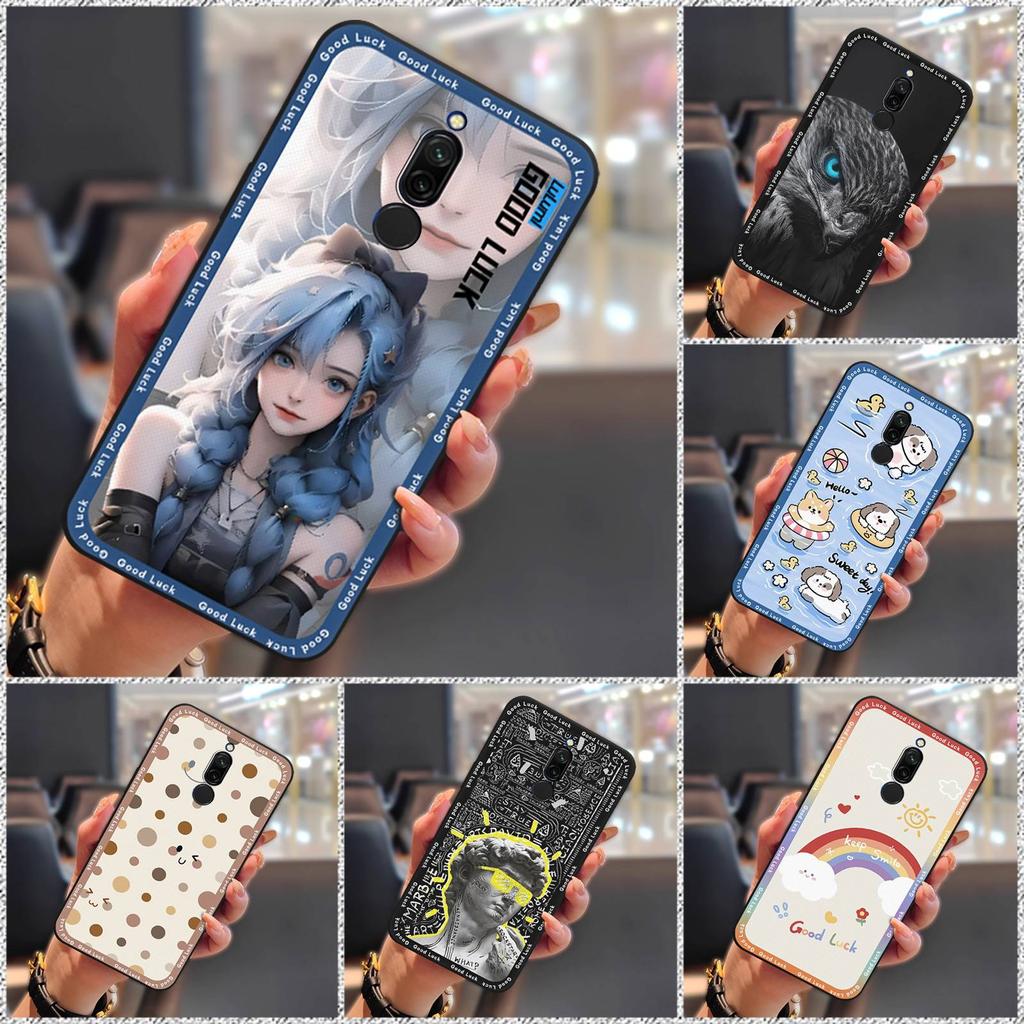 Shockproof Anti-dust Phone Case For Xiaomi Redmi 8 TPU Protective Anti-knock Back Cover Cute Waterproof Durable Cartoon
