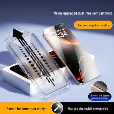 Protezione Schermo in Vetro Temperato per Apple 17 Pro Max - Design con Camera Senza Polvere