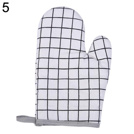 Kitchen Heat Resistant Cotton Glove Oven Pot Holder Baking BBQ Cooking Mitt