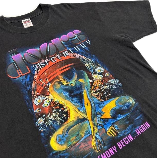 

Ремейк THE DOORS Rock Band Tour Футболка с коротким рукавом черная Мода Лето Новинка Мужская и женская футболка с коротким рукавом 4XL