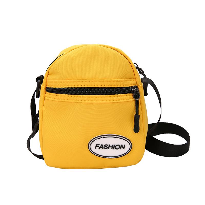 

Корейская утилитарная сумка кроссбоди унисекс, цветной блок, кошелек для телефона жёлтый