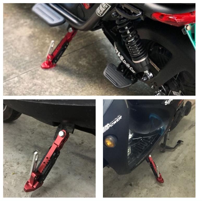 Universal Motorcycle Adjustable Kickstand Foot Brace Parking Leg Foot Side Support Stand