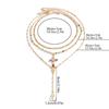 3/4Pcs Simple Jesus Cross Pendant Choker Stacking Necklace For Women Trendy Colorful Crystal Chain Christian Jewelry Gift
