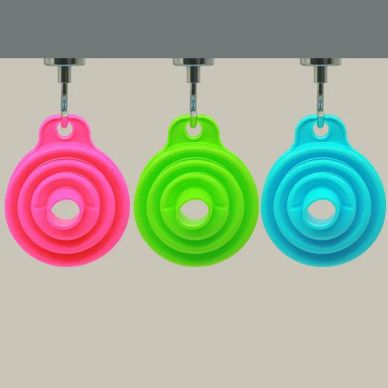 1/2Pcs Portable Funnels Foldable Mini Silicone Collapsible Funnel Folding Oil Pot Funnel Kitchen Tool Liquid Dispensing