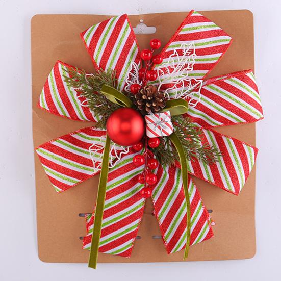 Christmas Tree Pendant Bow Large Champagne Christmas Wreath Bow Stunning Gift Bow Knot Wedding Mother Day Decoration