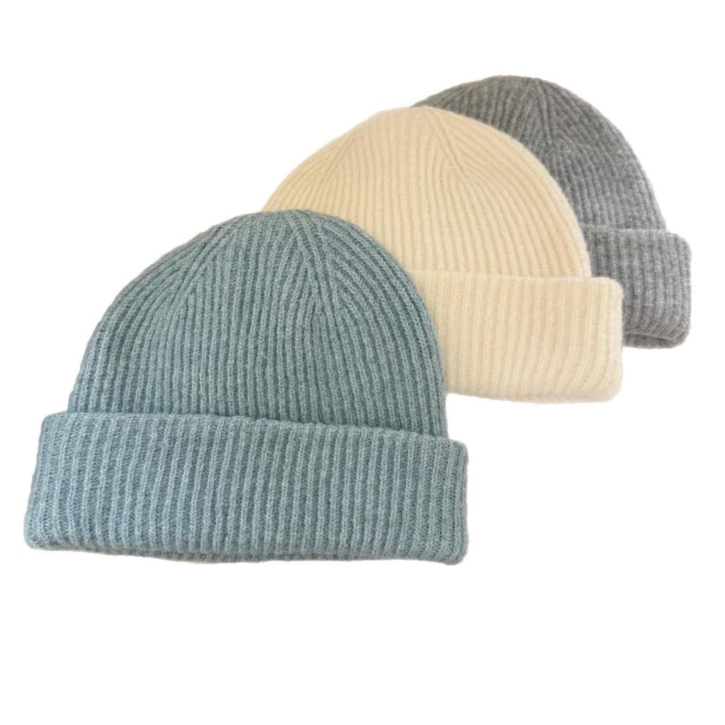 Wool Blend Beanie: Solid Color, Autumn/Winter, Stylish & Warm for Workwear and Hiking