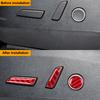 8PCS Real Carbon Fiber For Tesla Model 3 Model Y 2017-2022 Car Seat Adjustment Switch Button Sticker Car Interior Accessories