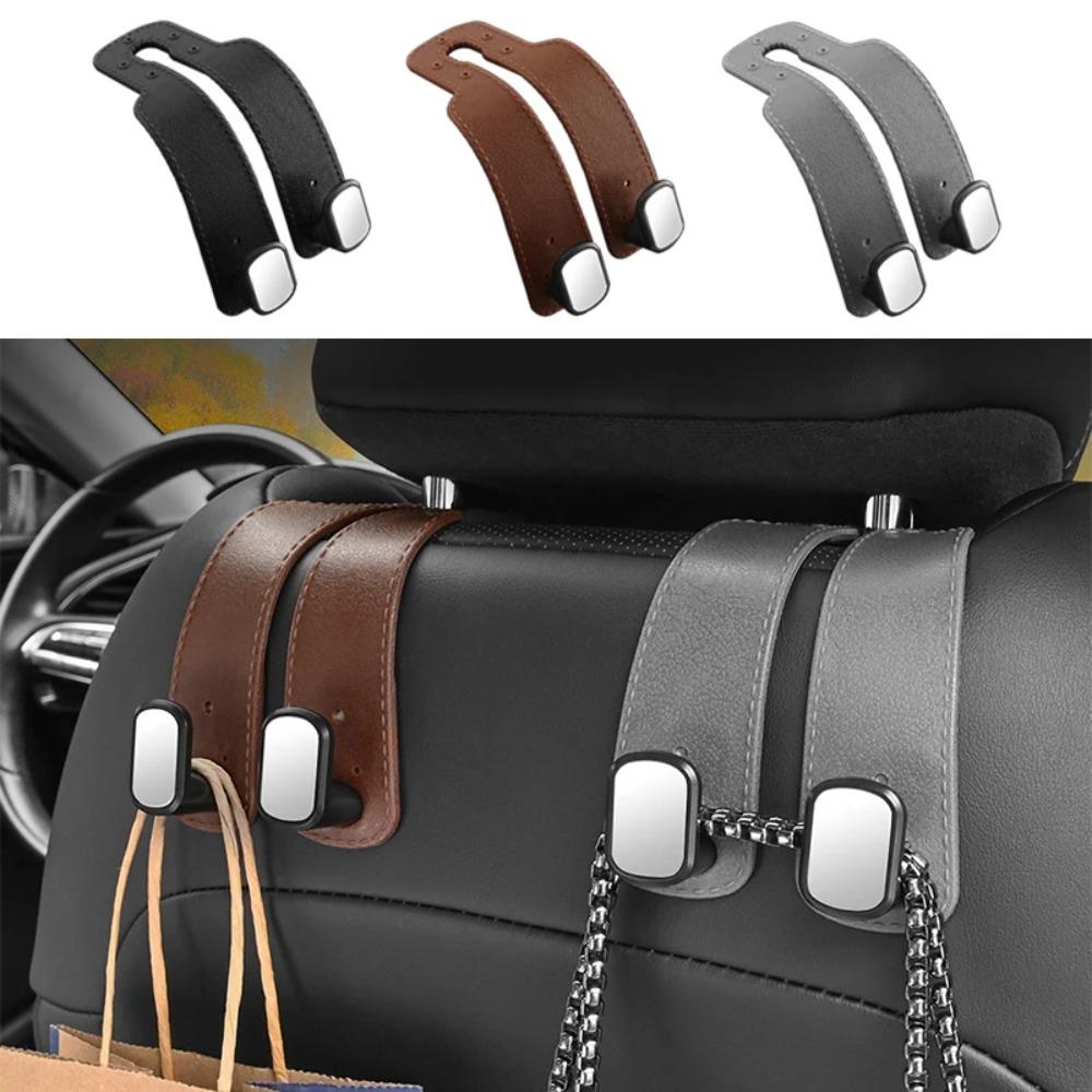Double Hook Car Seat Back Hanger Organizer Storage Solution Rear Backrest Accessory for Vehicle Interior