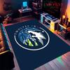 Titleminnesota Timberwolves Logo Printtitle Carpet Floor Mats Living Room And Bedroom Mats Protective Pad Office Chair Cushion Doormat