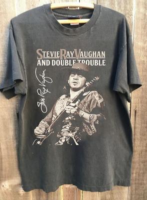 Stevie Ray Vaughan Tour Graphic Charcoal Unisex T Shirt Men Women WA4156 Unisex T-Shirt
