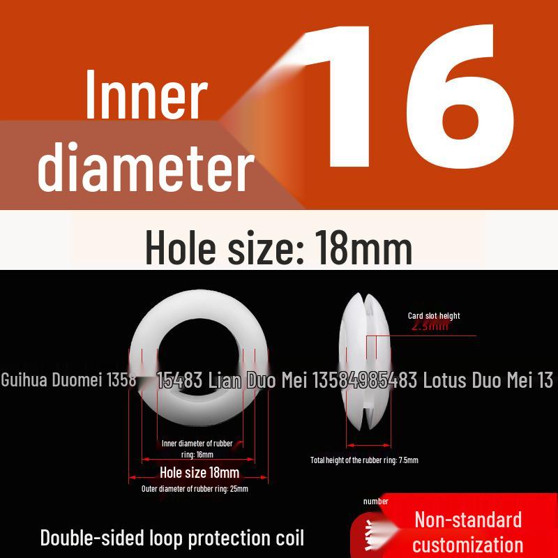 Industrial Dustproof Double-Sided Rubber Cable Grommet & Sealing Ring for Distribution Box