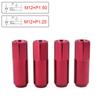 20 PCS Black Aluminum M12x1.5 M12x1.25 60mm Open End Extended Tuner Wheel Lug Nut