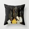 Little Ghost Plush Pillowcase Long Cushion Cover Cushion Covers 40X40,50X50,60X60 Living Room Sofa Throw Pillow Cushion Cover