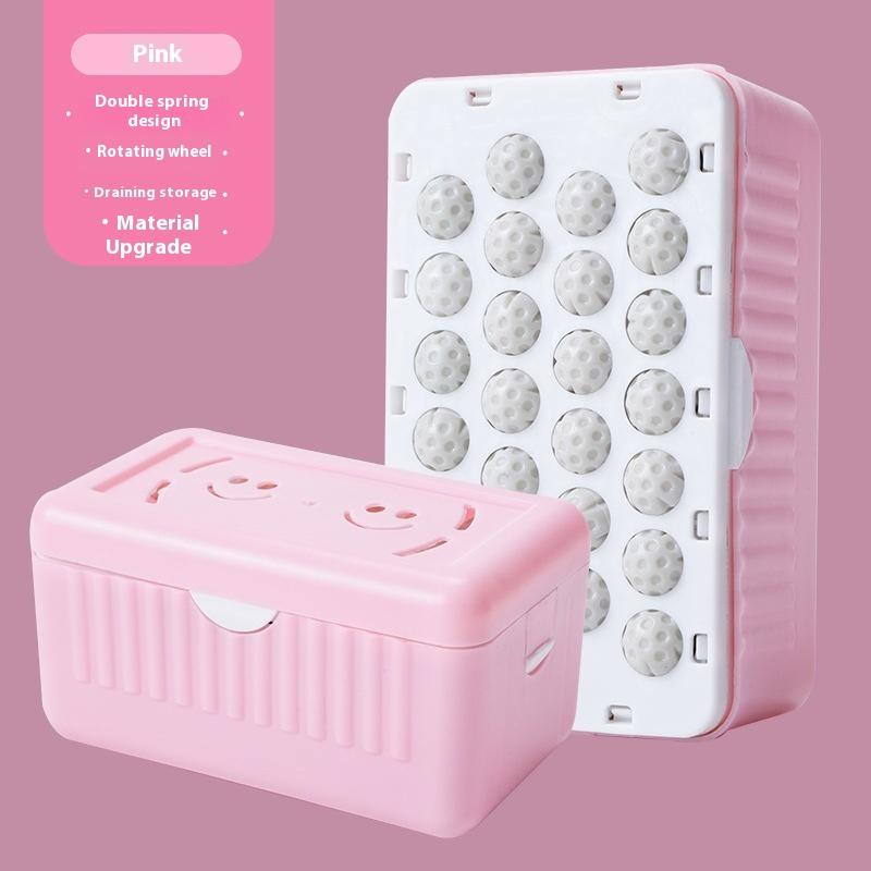 1 Stück Multifunktionale Seifenblasenbox mit Rolle für Zuhause Badezimmer Küchenarbeitsplatte Seifenhalter