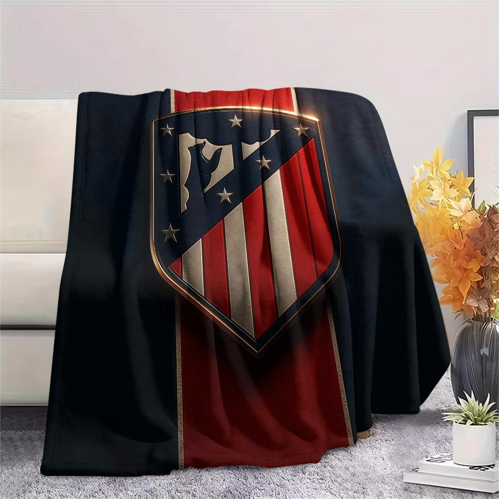 Club Atletico de Madrid Flannel Blanket, High quality Comfortable for All Seasons, Home Decor, Warmth and Comfort