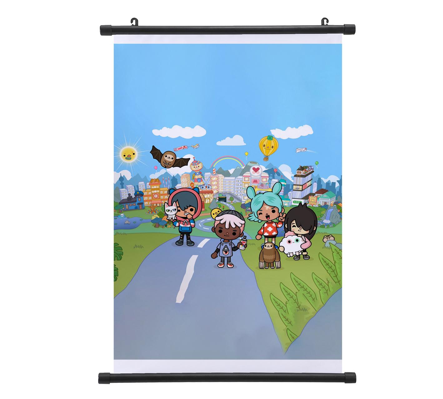 

Постер Toca Life World Тока Бока Настінний сувій Домашній декор Підвісна картина Популярний візерунок Постер 40*60cm aero синього кольору
