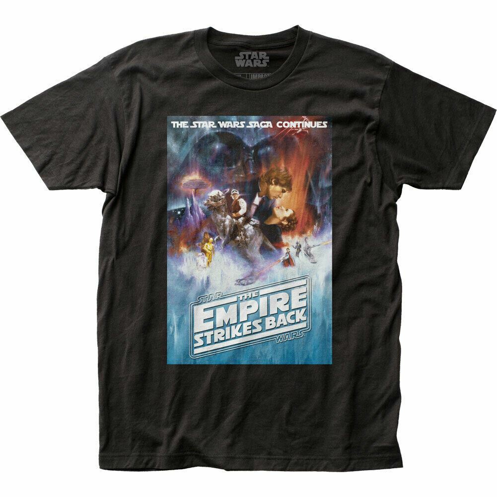 Star Wars ESB T-shirt Licensed Movie Retro Classic Tee Empire Strikes Back Black XXXXL
