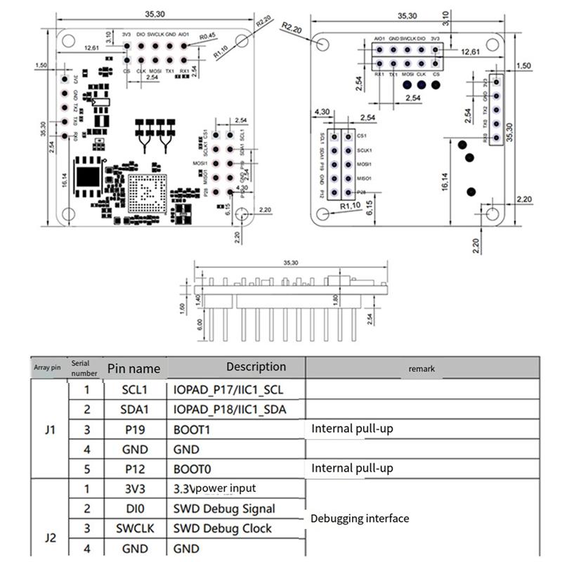 

A96I-LD8001B 79G Міліметровий хвильовий датчик рівня Неконтактний радарний модуль Високоточне вимірювання рівня LD8001B зелений