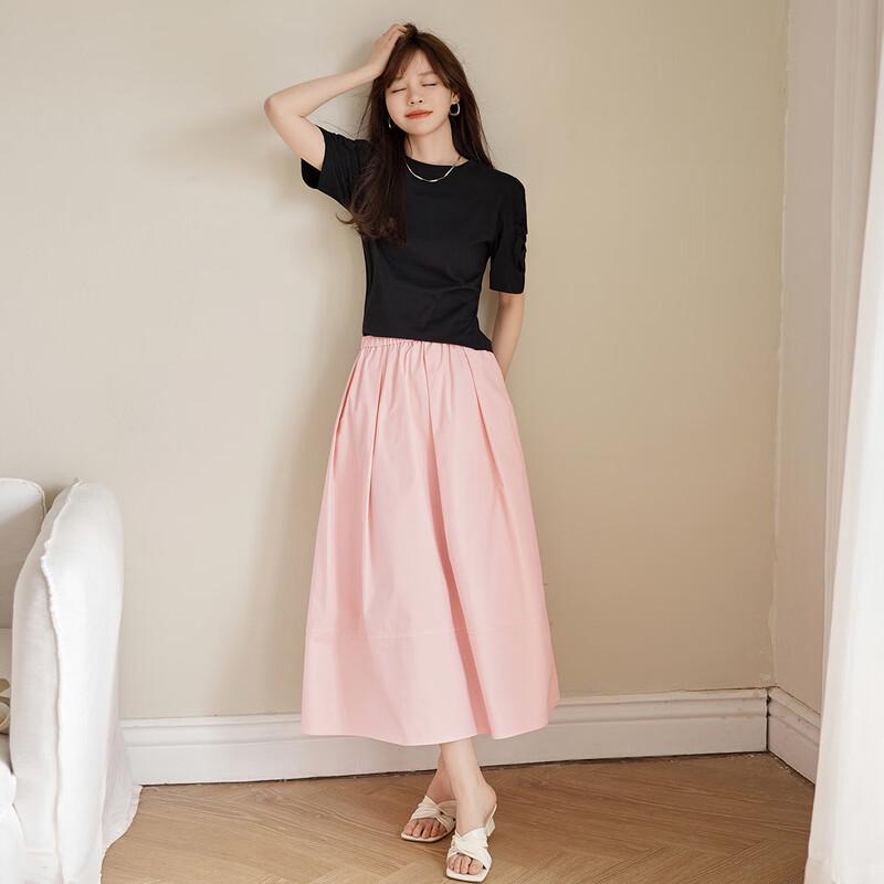MT Pink Bubble A-Line Summer Skirt