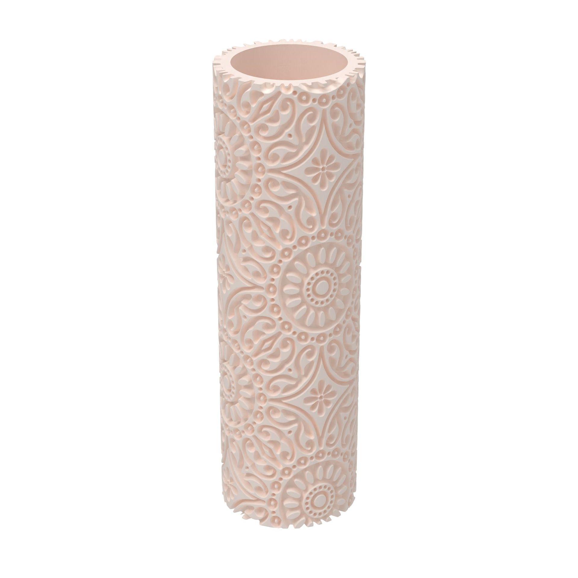 

Baroque Sunflower Clay Texture Roller, 8cm High-Precision Pattern Stylus for Polymer Clay Crafts