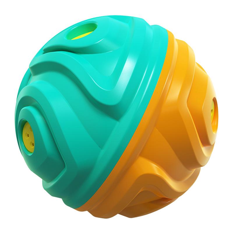 

Игрушки для жевания собак Странный шум Привлекает внимание Снимает беспокойство Медленно протекающая еда Чистка зубов Мяч в форме метеорита, устойчивый к укусам бирюзовый