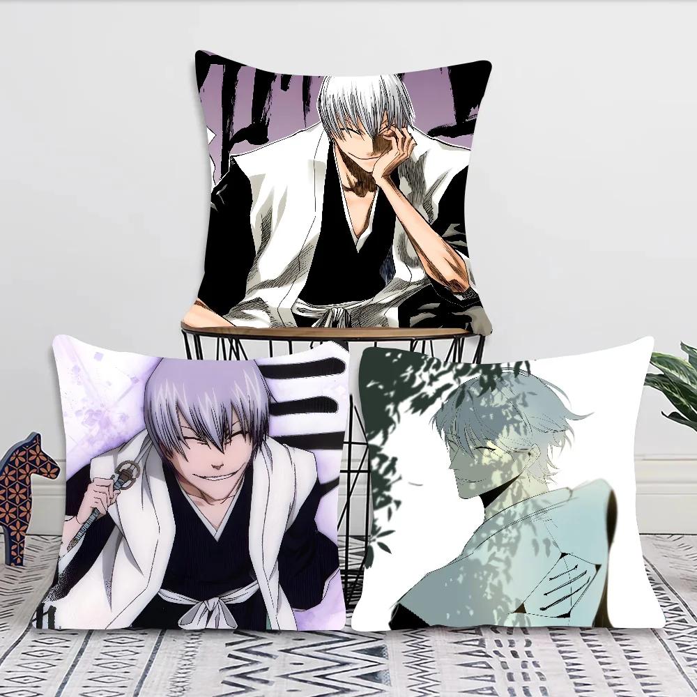 Gin Ichimaru Bleach Kussensloop Vierkante Kussen Slaapkamer Bank Ontspanning Comfort Kussen Auto Woonkamer Huisdecoratie 40X40