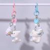 Flocking Dog Bag Charm Pendant Aesthetic Purse Charms Aesthetic Keychains Keyring Women Backpack Purse Handbag Decors
