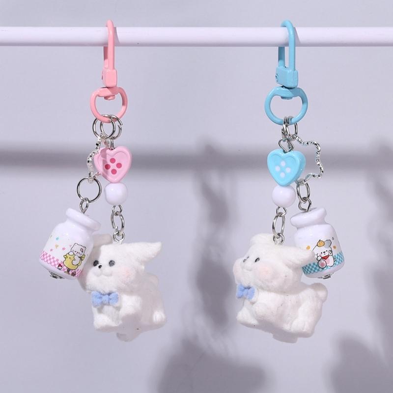 Dog Keychain Charms Wallet Bag Purse Keyring Pendant Charms Aesthetic keychains Car Keyring Bag Charms Accessories