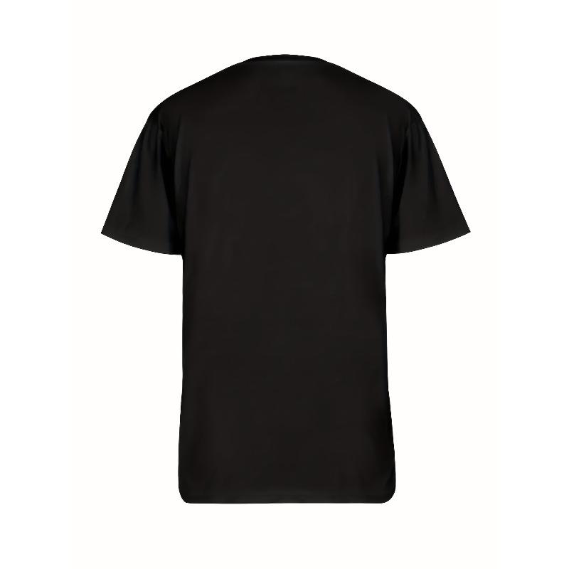 Casual Men'S T-Shirt Featuring a Gothic Savage Letter Print, Perfect for Everyday Fashion