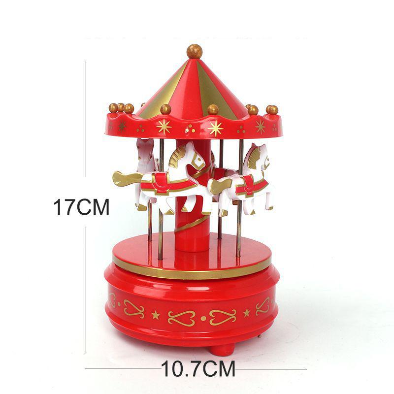 

Carousel Music Box - Classic Wind-Up Mechanism With Enchanting Melodies, Perfect For Collectors And Gift-Giving A