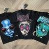 FlowStreet Korte Mouw Amerikaanse Hoge Straat Jongen Bril Alien Korte Mouw T-shirt