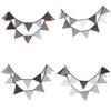 Black White Party Triangle Banner For Nursery Photos And Celebration Settings