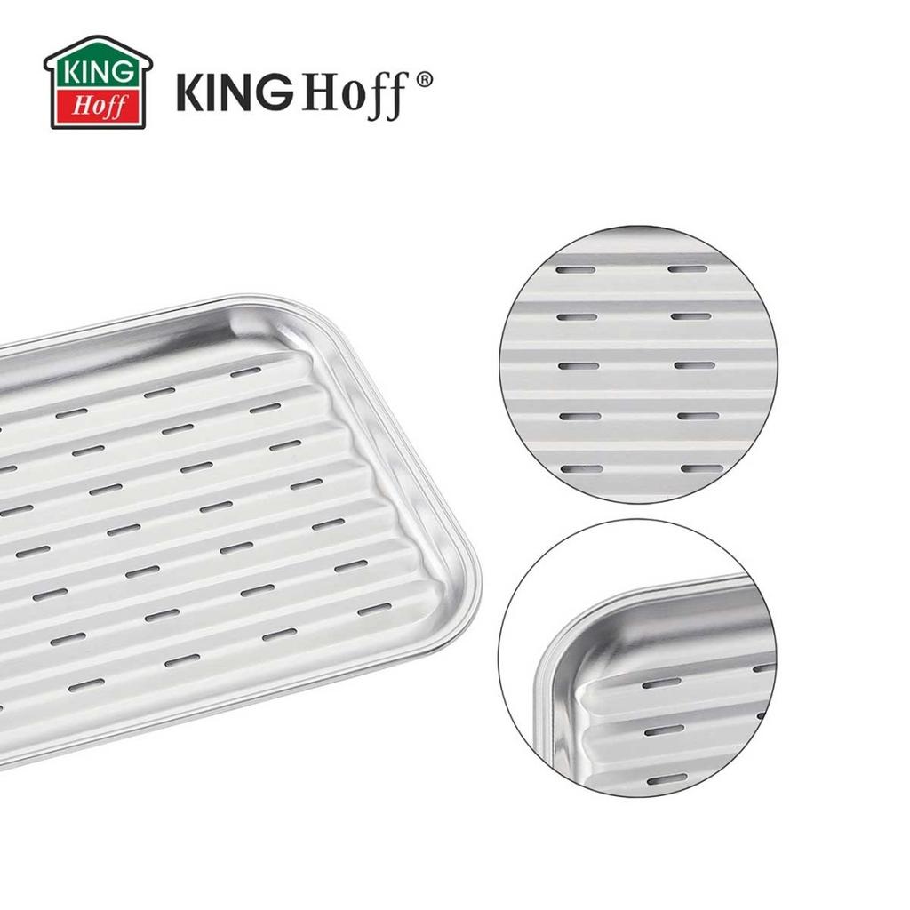 STEEL TRAY 34x24.5cm FOR KINGHOFF KH-1916 GRILL