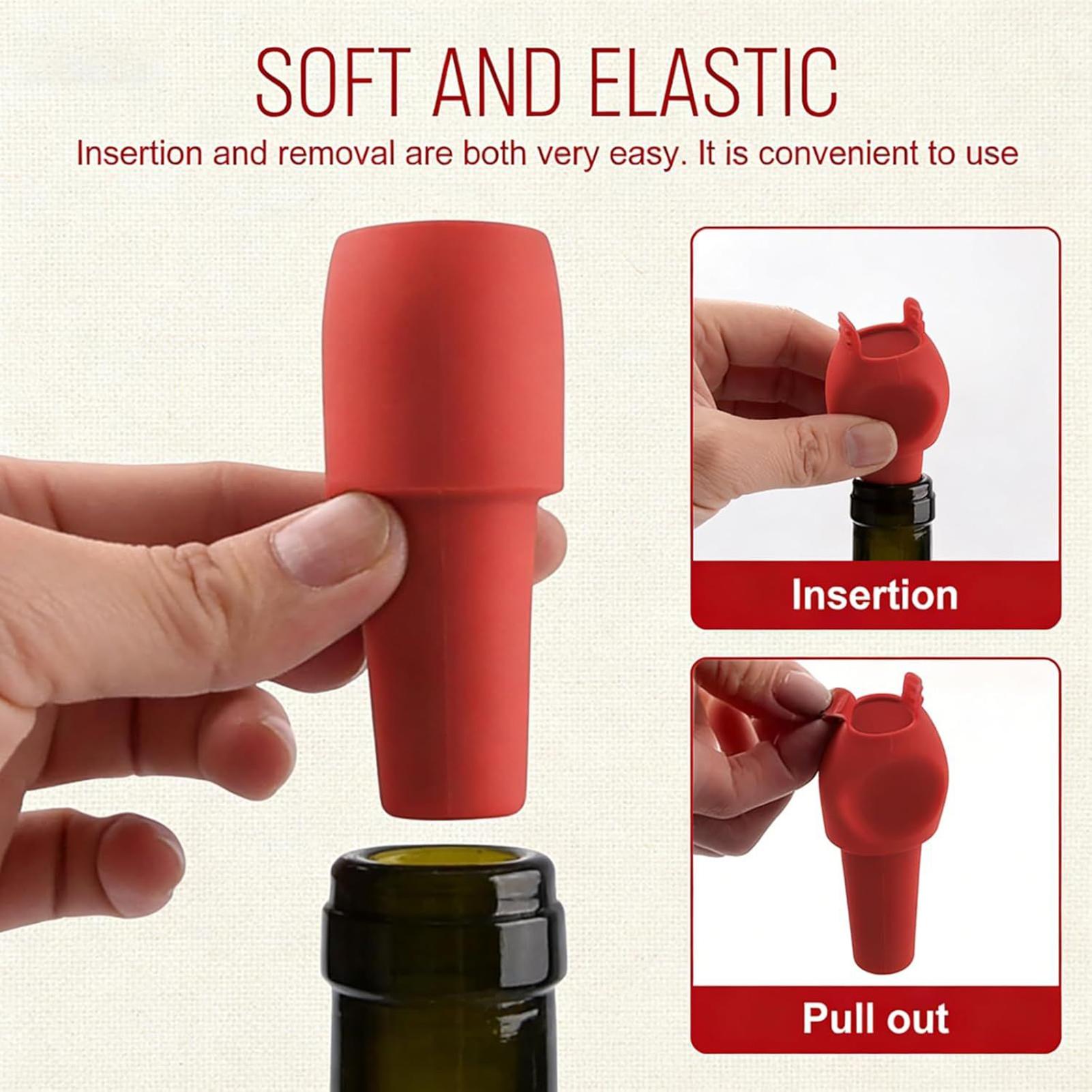 

Wine Stopper Resealable Wine Pump Vacuum Stoppers Wine Stopper Silicone Wine Saver Vacuum Stoppers Practical Wine Saver Stoppers CN