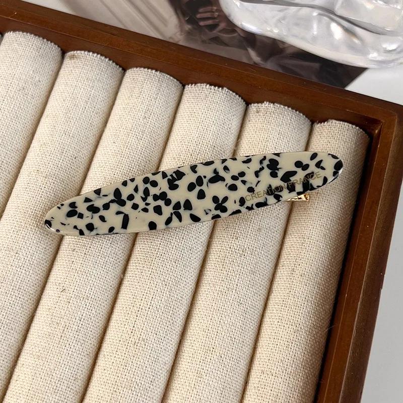 Retro Acetat Geometrie Haarnadel Leopard Haarspange für Frauen Mädchen Süße Bunte Haarspangen Pony-Klammer Mode Haarschmuck