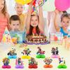 9 Stück Mario Waben-Mittelstücke Super Mario Party-Zubehör Tischdekorationen