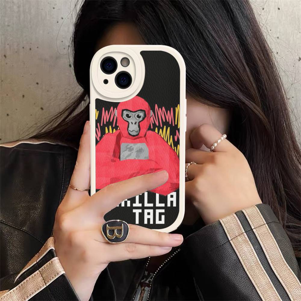 

Gorilla Tag Jmancurly Monke Merch Leather Phone Case For IPhone 15 14 13 Pro Max 12 11 16 Plus Phone Cover iPhone 15