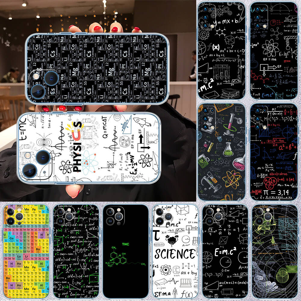 Chemical Maths Equation Formula Case for Motorola G10 G20 G04 E30 E40 E22 E20 E13 E15 G22 G23 G05 G75 G35 G55 E22S E7 G6 G7 G8 G9 Plus Power Play