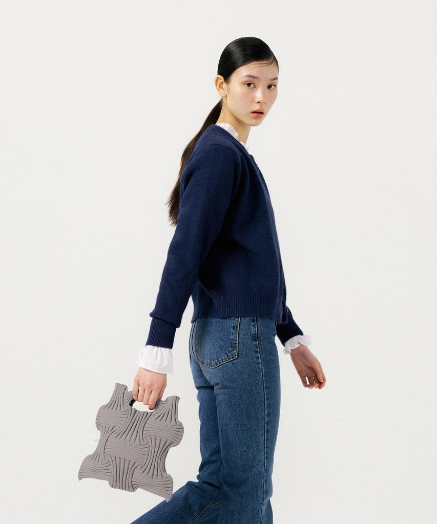 Pleatsmama New Bow Bag Gray