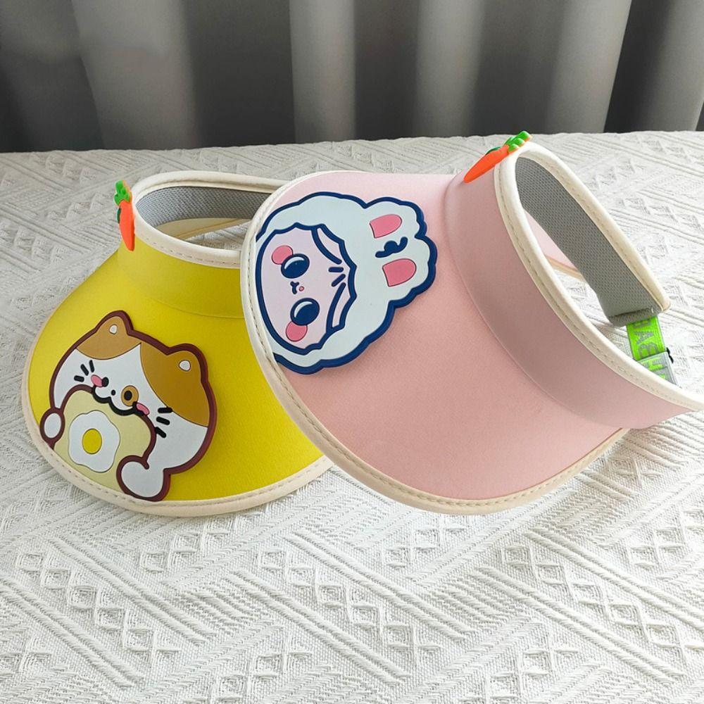 

Rabbit Children Sun Visor Hat Cotton Kids Sunscreen Hat Cartoon Kids Bucket Cap Sunscreen зелёный