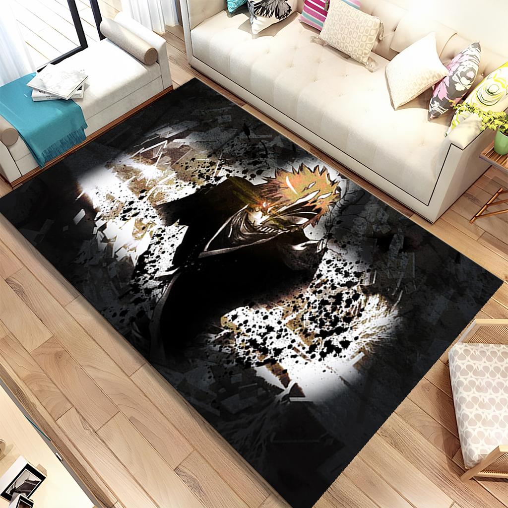 3D Anime Bleach Japan Cartoon Area Rug,Carpet Rug for Home Living Room Bedroom Sofa Doormat Decor,kids Non-slip Floor Mat Gift