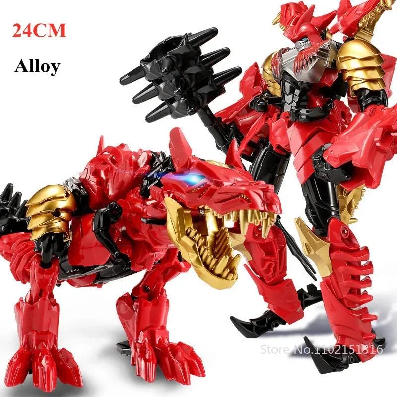 BMB Dinobot Dinosaur Latest 21cm Transformation Dinoking Toys Big Robot Car Figure Alloy Anime KO Action Figure Kids Boy Gift