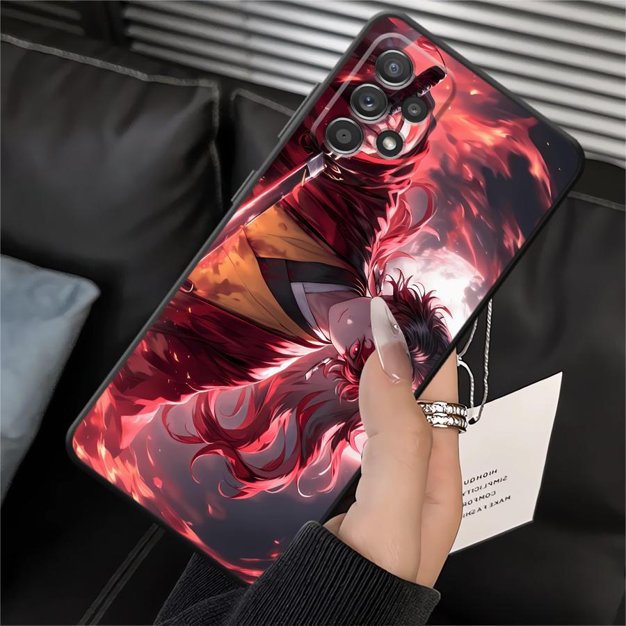 Demons Anime Slayer Soft Back Phone Cover Case for Samsung Galaxy A05 Note 20 Ultra 9 10 A01 A02 A03 A30 A40 A06 A04 A10 A20 A50