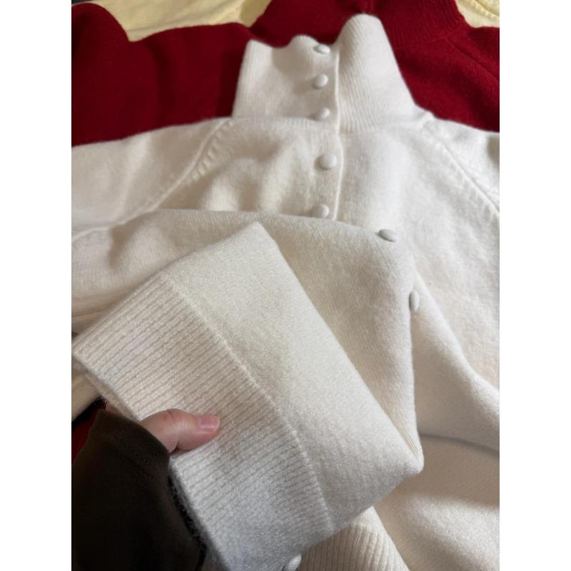 

Age-reducing bright yellow turtleneck knitted cardigan jacket women s spring button-down lapel top soft waxy thickened sweater XL абрикосовий