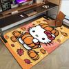 1 Stück Hello Kitty Kürbis Teppich Büro Teppich Außenmatte Heimdekoration Bereichsteppich Festival Geschenk Schreibtischstuhl Teppich
