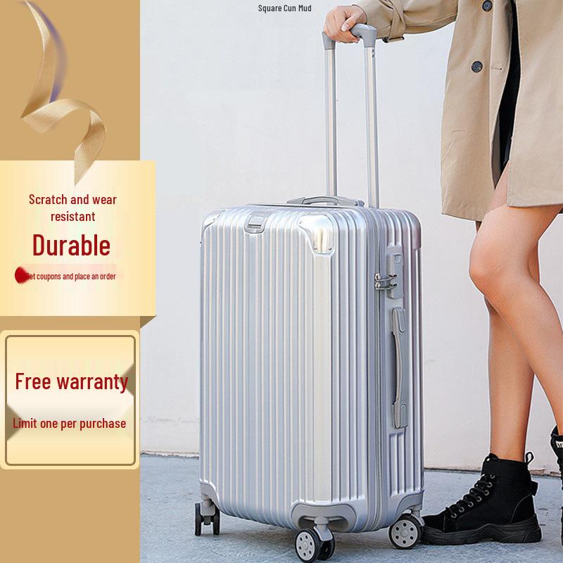 Unisex Fashion Suitcase with Combination Lock and Wheels - Cabin-Size Trolley Case for Students