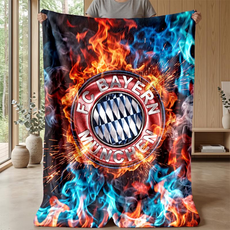 FC Bayern München Weiche Flanell Fleece Decke Leicht Gemütlich Warm Überwurfdecke Für Sofa Bett Heimdeko