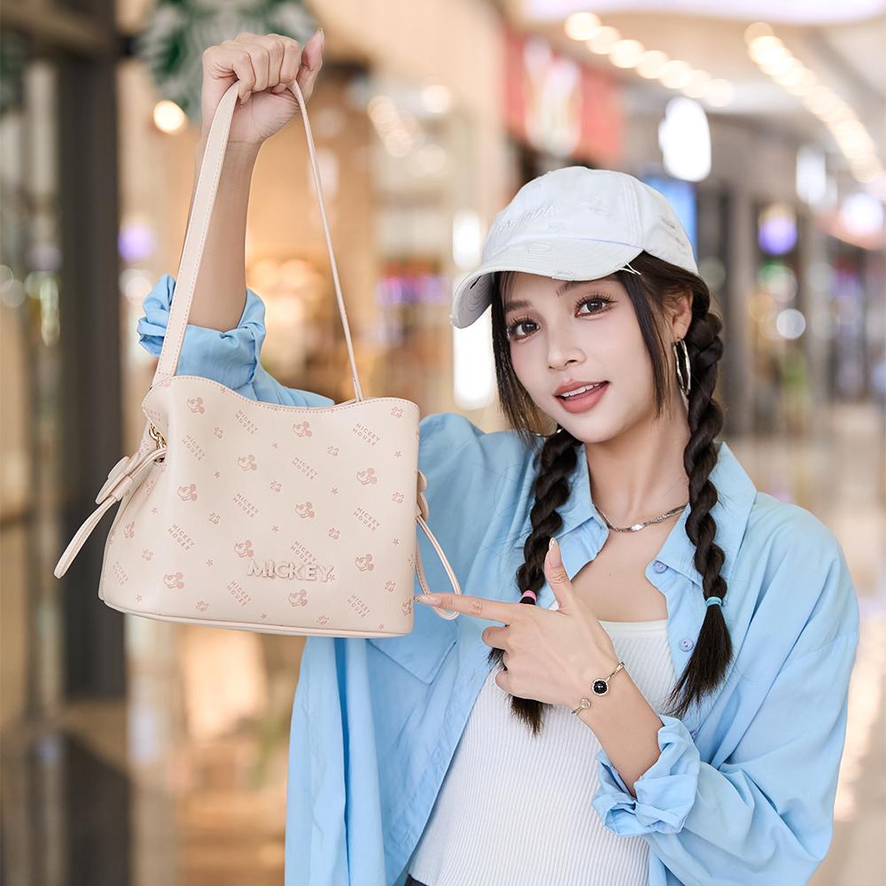 New Disney Mickey Series Pu Shoulder Bag, Crossbody Bag, Dumpling Bag Regular Women's Multicolor BMK-72617